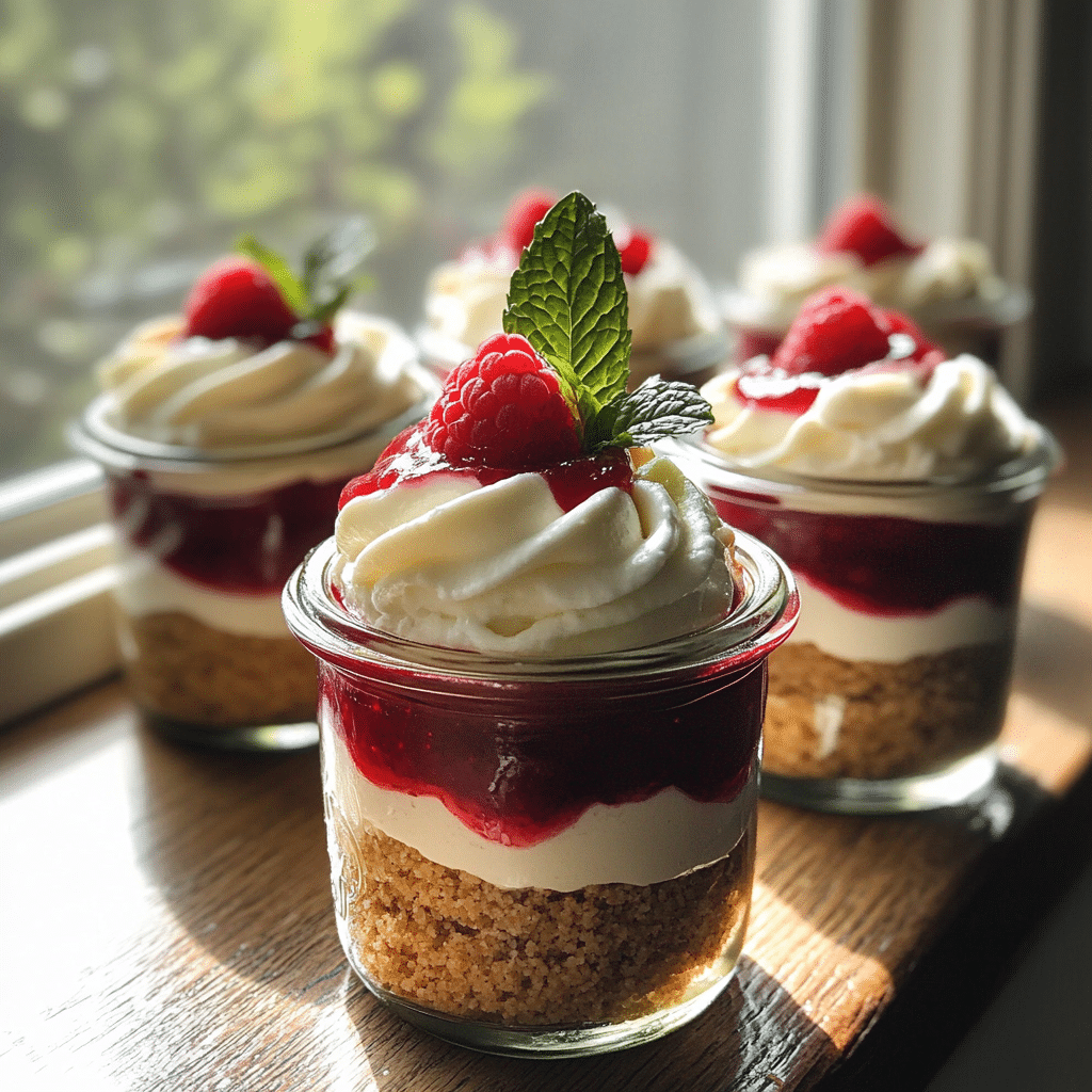 No-bake cheesecake jars