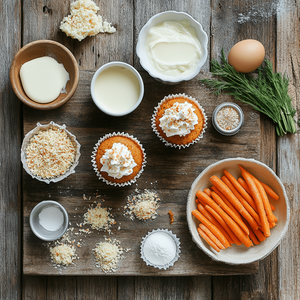 Irresistibly Easy Carrot Cream Cheese Cupcakes for Ultimate Dessert Bliss 12 Printable recipe card for Carrot Cream Cheese Cupcakes