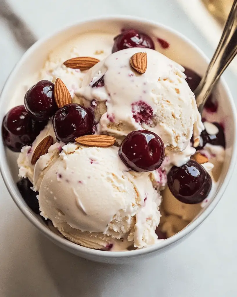 cherry almond ice cream