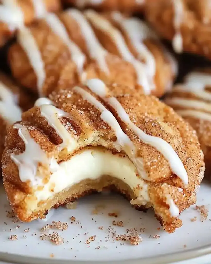 cinnamon cream cheese stuffed cookies
