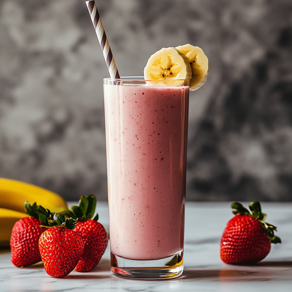 Deliciously Refreshing: How to Make Creamy Fruit Smoothies 12 Creamy Fruit Smoothies recipe card with smoothie glass