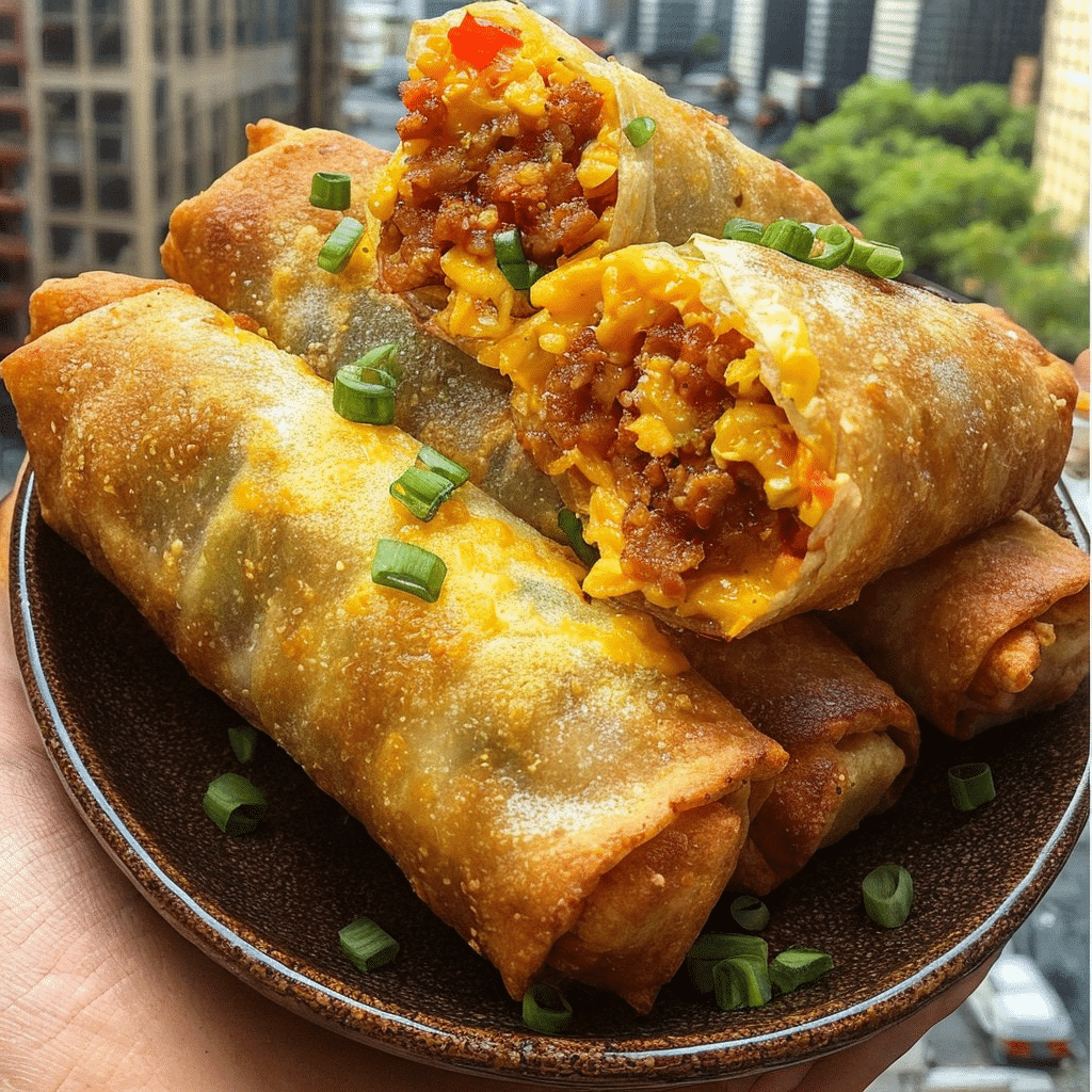 crispy nacho egg rolls