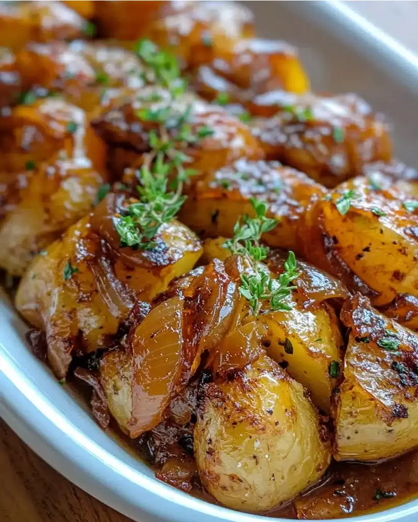 easy french onion potato bake