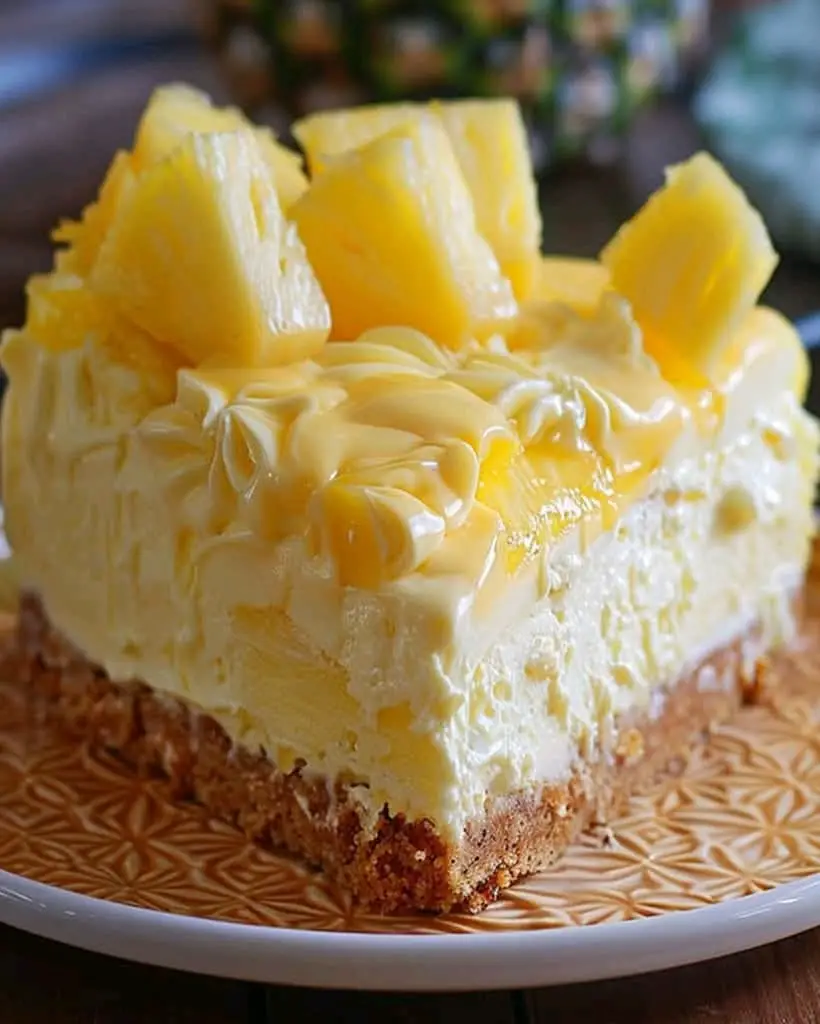 easy pineapple heaven cheesecake