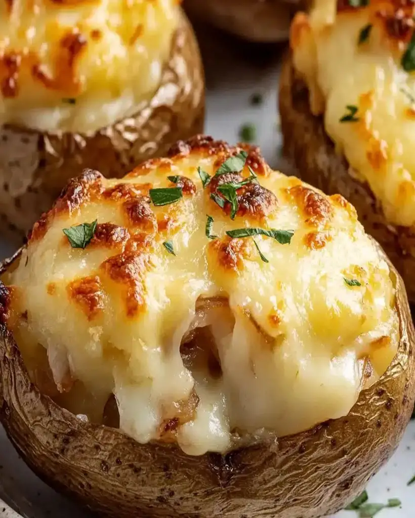 french onion stuffed potatoes