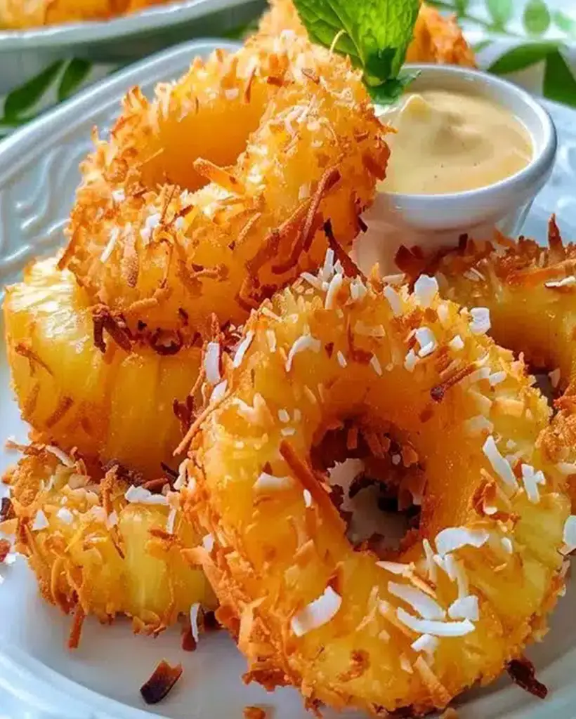 fried pineapple rings recipe