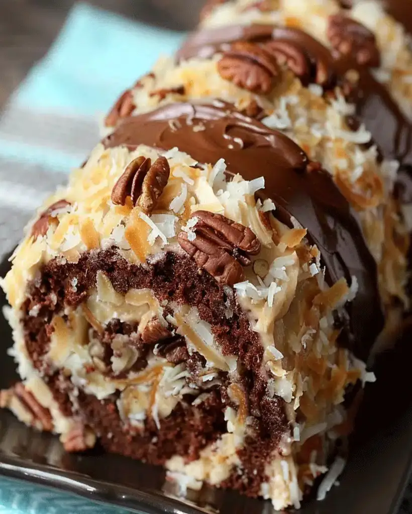 german chocolate coconut pecan cake