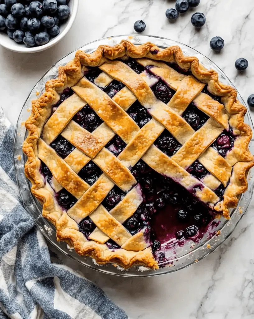 homemade blueberry pie recipe