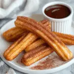 Keto Air Fryer Churros: Guilt-Free, Golden Goodness You’ll Crave 9 Keto Air Fryer Churros served with sugar-free chocolate sauce