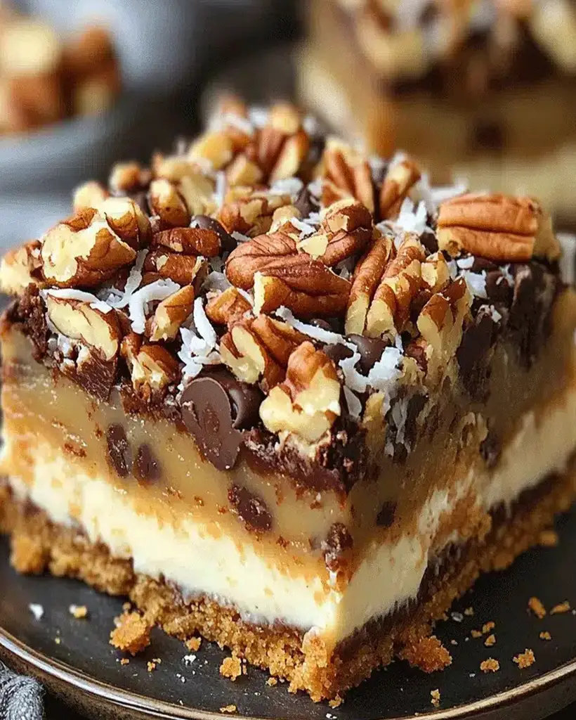 magic pecan cheesecake bars