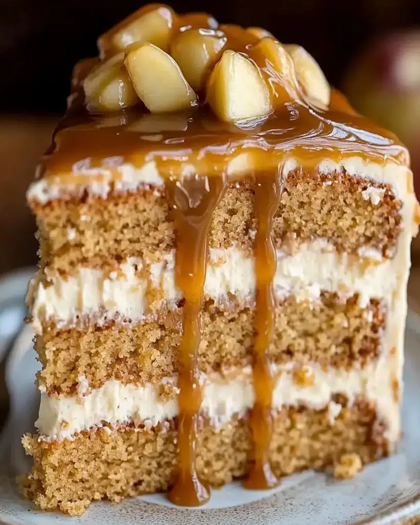 mouthwatering caramel apple cake