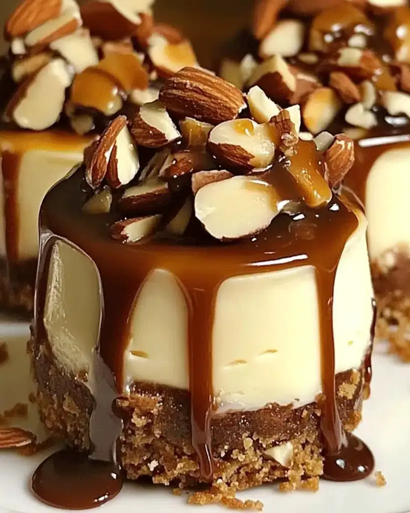 no bake turtle mini cheesecakes