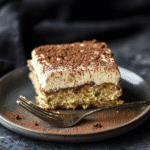 Pistachio Tiramisu Dessert Recipe That’s Luscious, Creamy, and Totally Irresistible 11 Served slice of pistachio tiramisu on dessert plate
