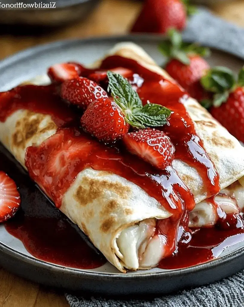 strawberry chimichangas recipe