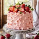 Irresistible Strawberry Dream Cake Recipe for Ultimate Dessert Bliss 4 Slice of Strawberry Dream Cake with fresh strawberries on a plate