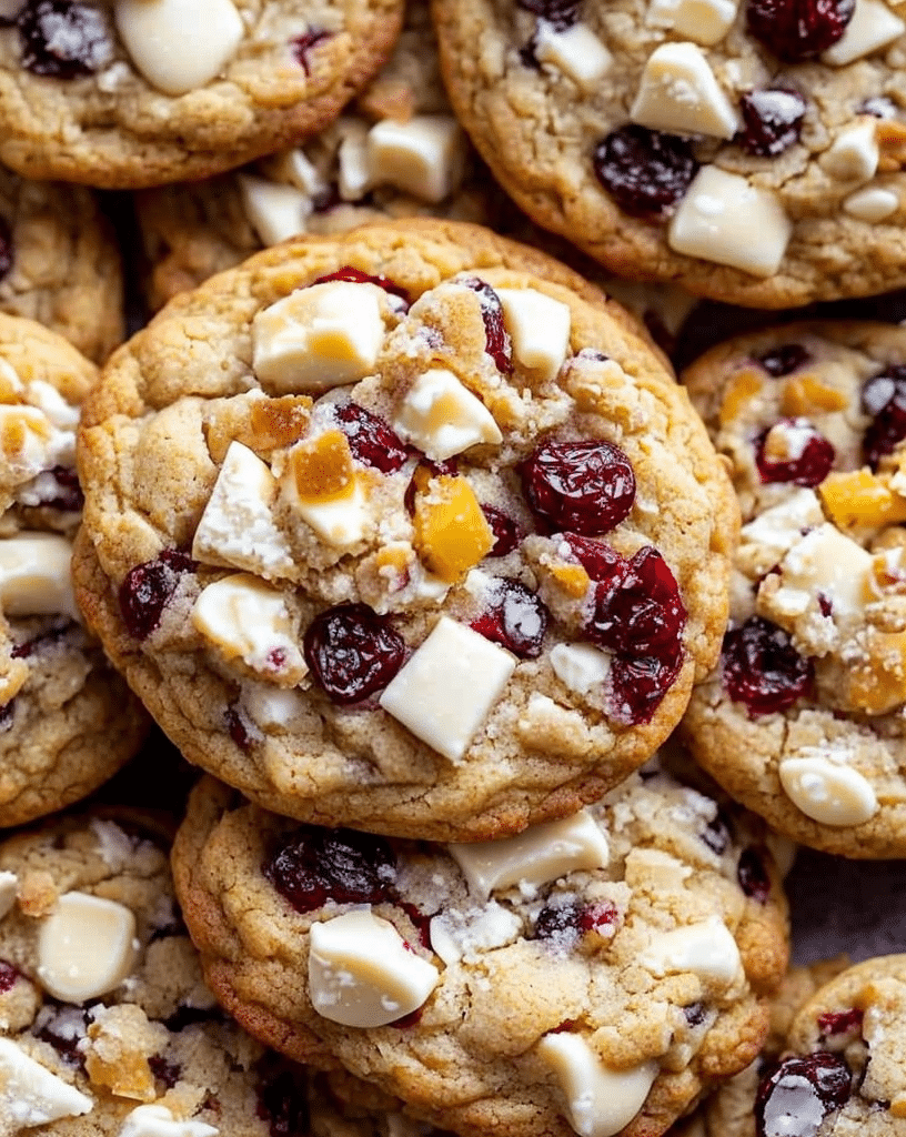 white chocolate cranberry cookies