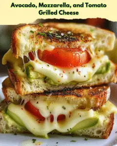 avocado mozzarella tomato grilled cheese