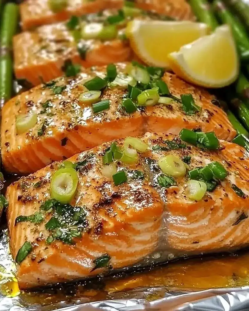 baked salmon foil asparagus