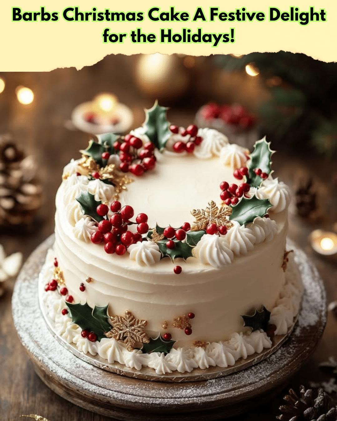 barbs christmas cake festive delight