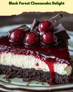 black forest cheesecake delight
