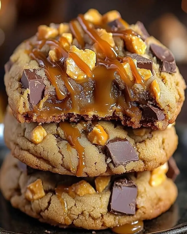 butterfinger caramel crunch cookies