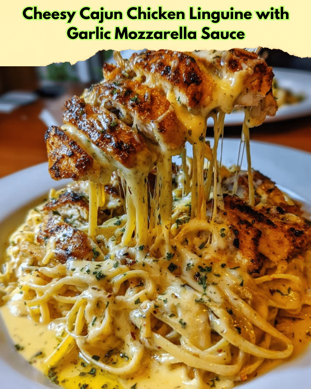 cheesy cajun chicken linguine