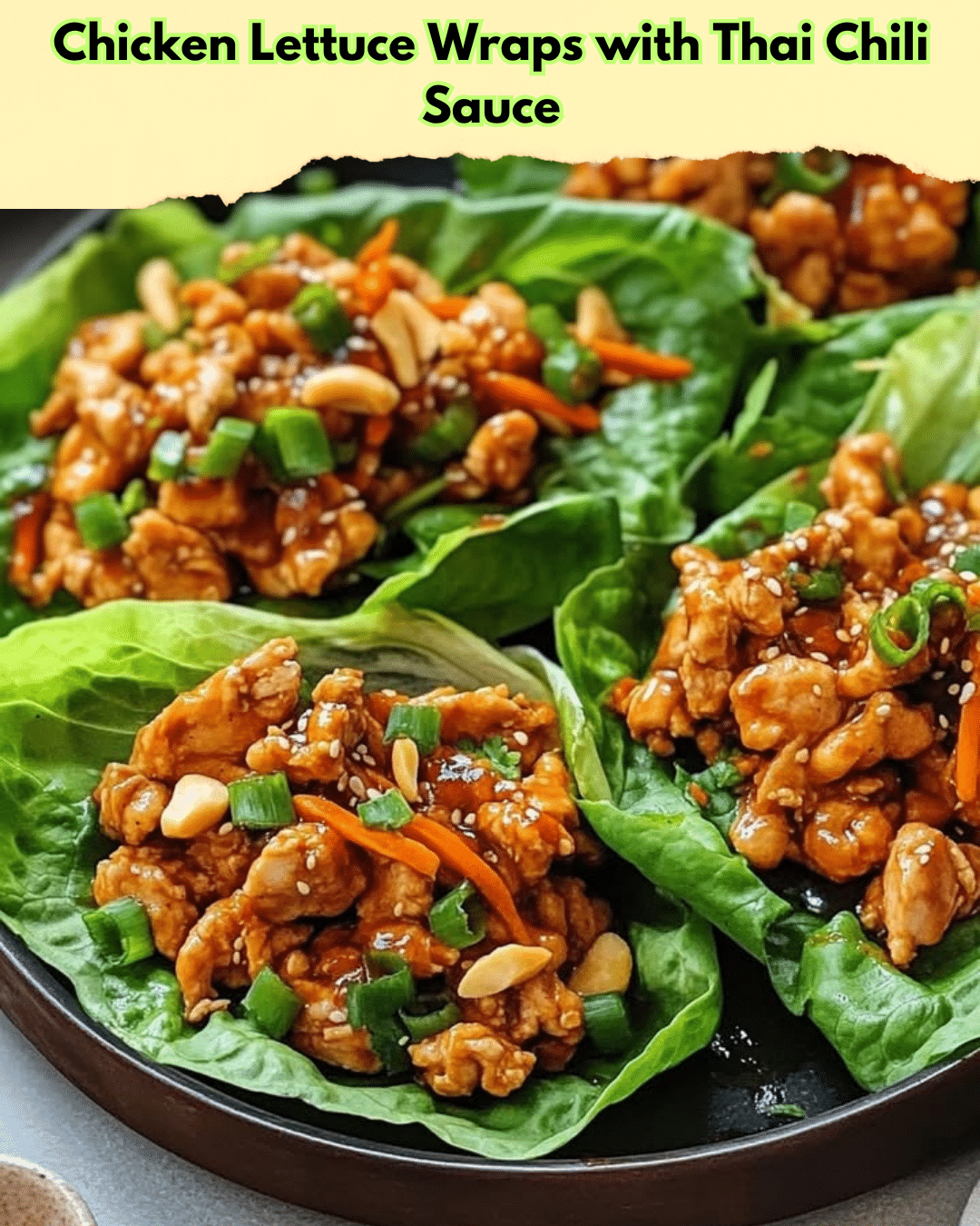 chicken lettuce wraps thai sauce