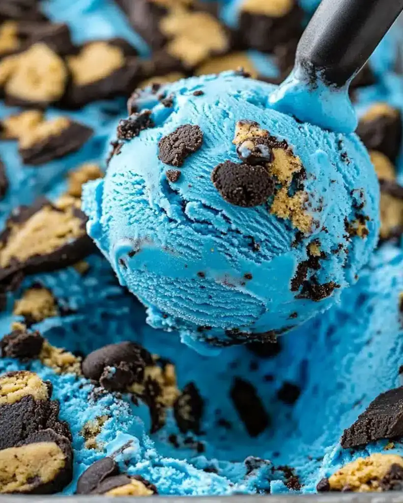 cookie monster ice cream recipe