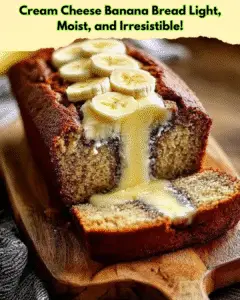 cream cheese banana bread light