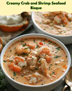 creamy crab shrimp seafood bisque