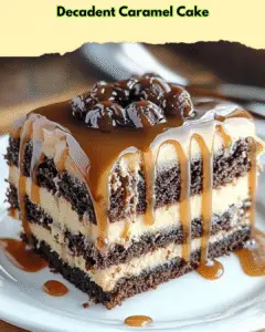 decadent caramel cake