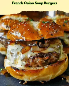 french onion soup burgers