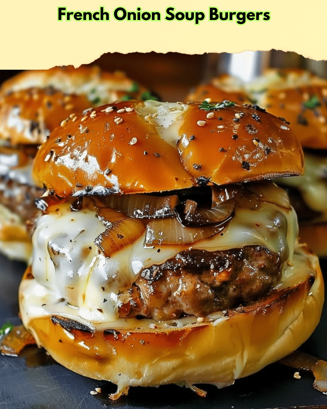 french onion soup burgers