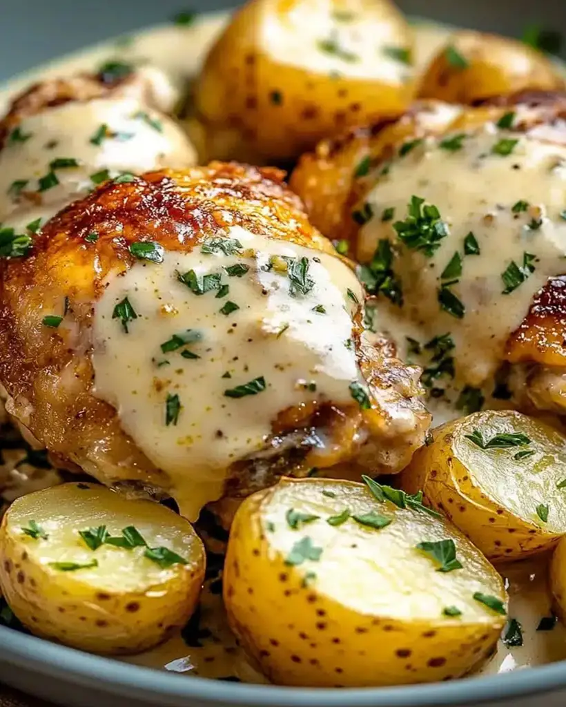 garlic parmesan chicken potatoes
