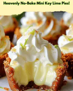 heavenly no bake key lime pies