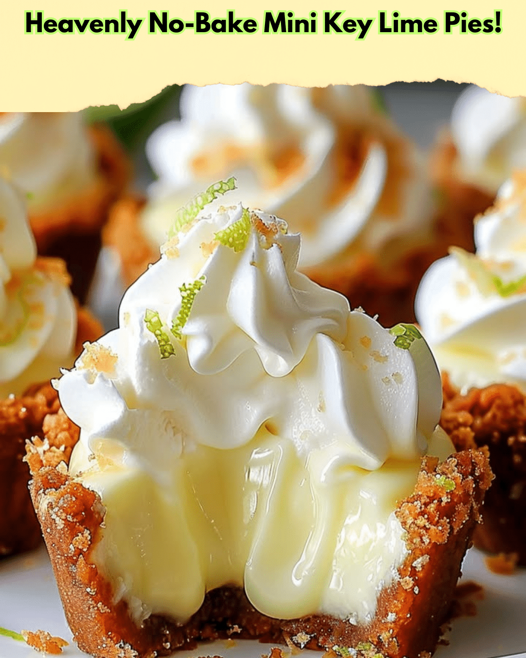 heavenly no bake key lime pies