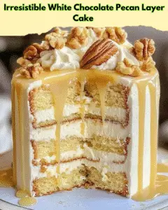 irresistible white chocolate pecan cake