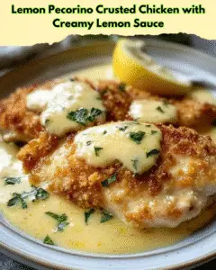 lemon pecorino crusted chicken