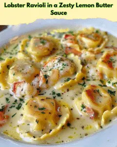 lobster ravioli lemon butter sauce