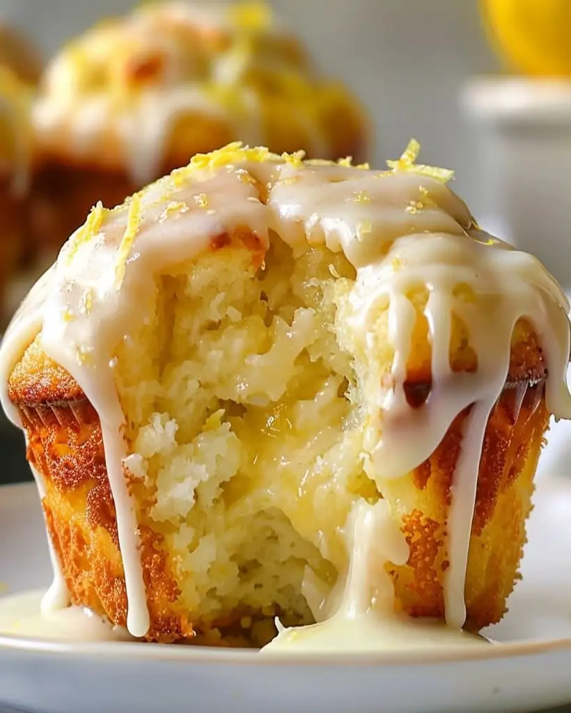 luscious lemon cream cheese muffins