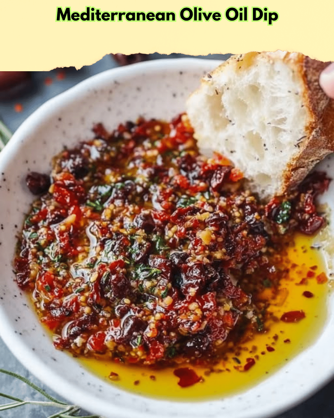 mediterranean olive oil dip