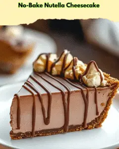 no bake nutella cheesecake