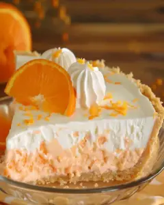 no bake orange creamsicle pie