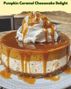 pumpkin caramel cheesecake delight