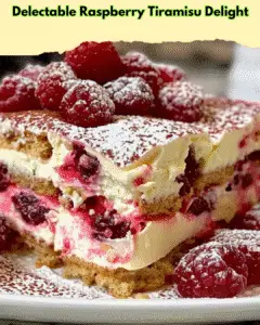 raspberry tiramisu delight