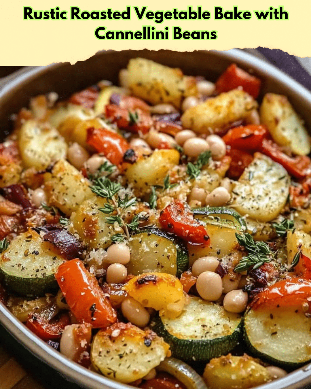rustic roasted vegetable bake
