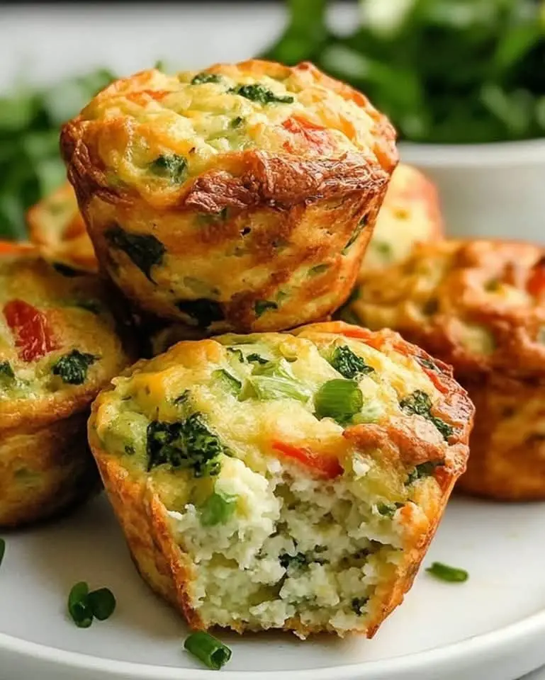 savory cottage cheese breakfast muffins