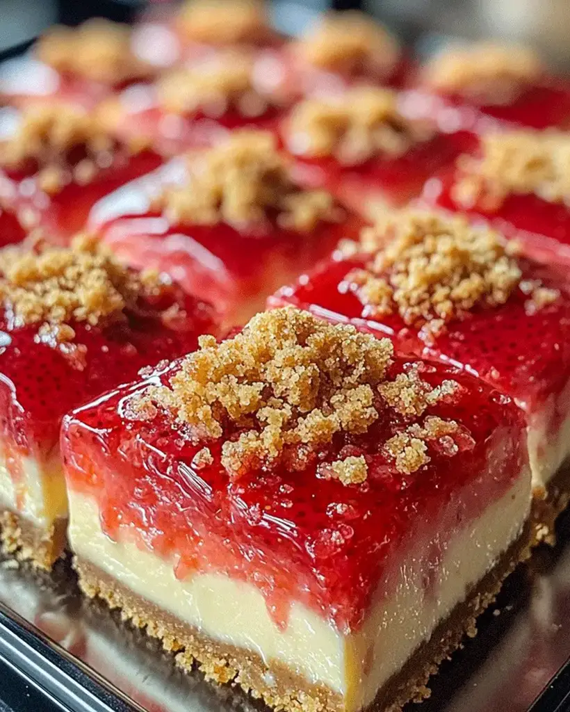 strawberry crunch cheesecake bites