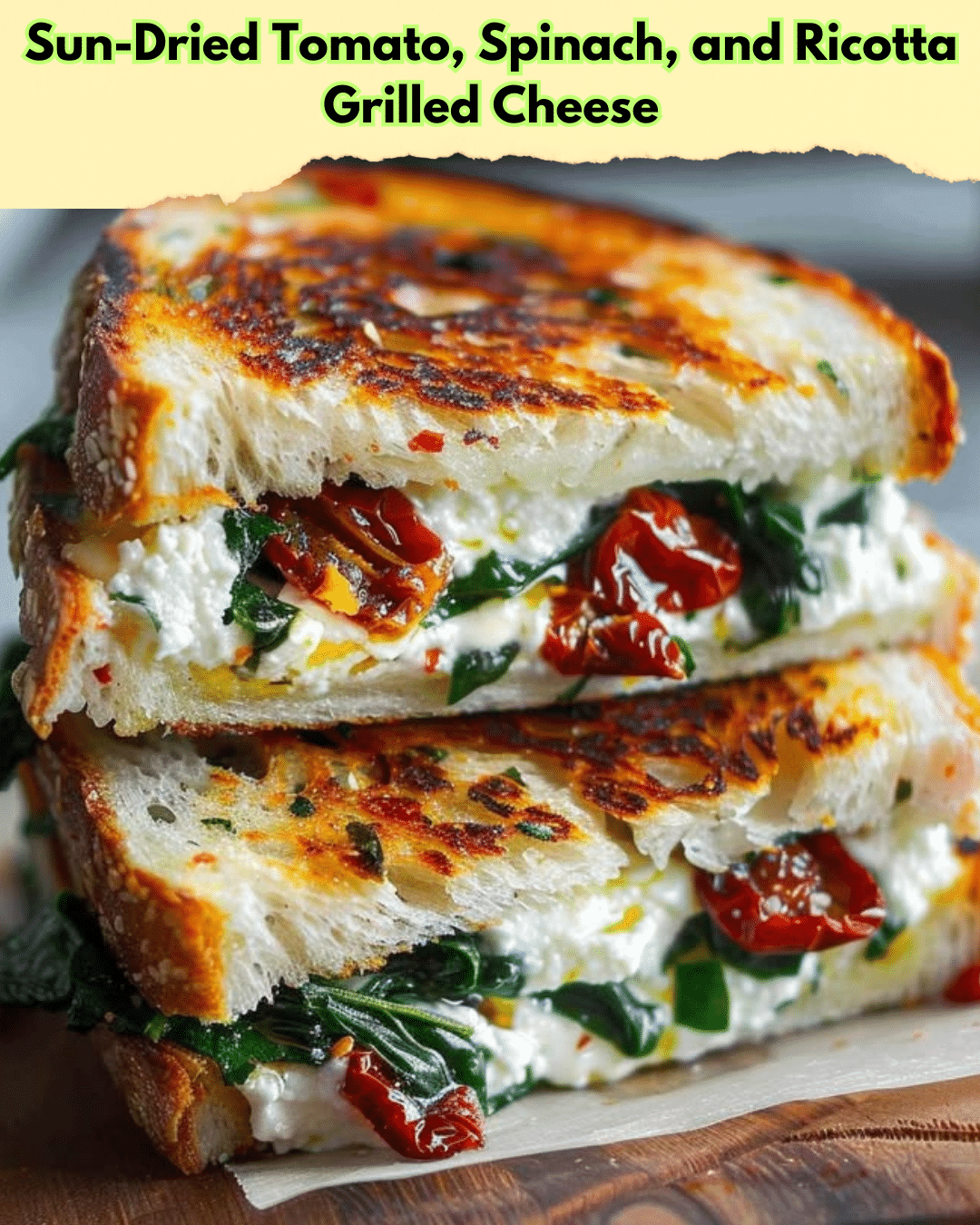 sun dried tomato spinach ricotta