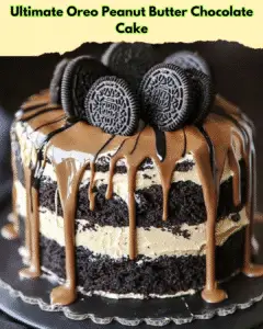 ultimate oreo peanut butter cake
